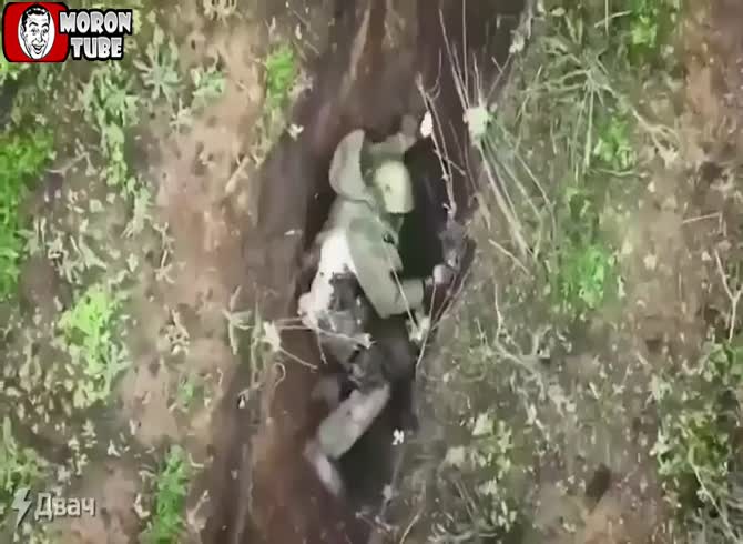 Video :When a drone sends grenades at this soldier, he just tosses them a bit farther!